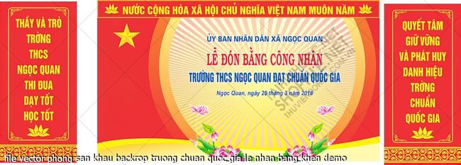 file vector phong san khau backrop truong chuan quoc gia le nhan bang khen